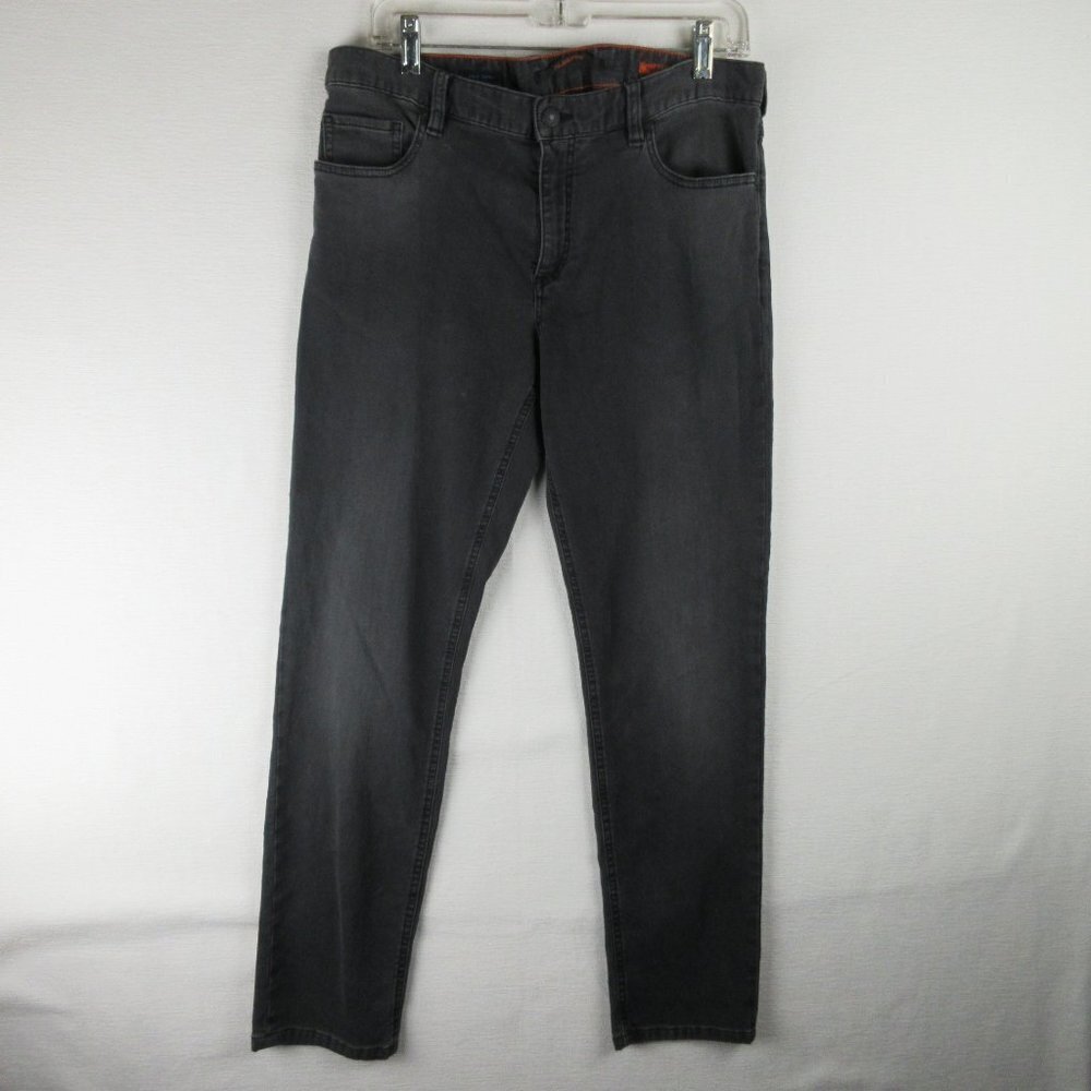 Alberto Cosy Jeans Size 34x28 Waist Regular Slim Fit Black